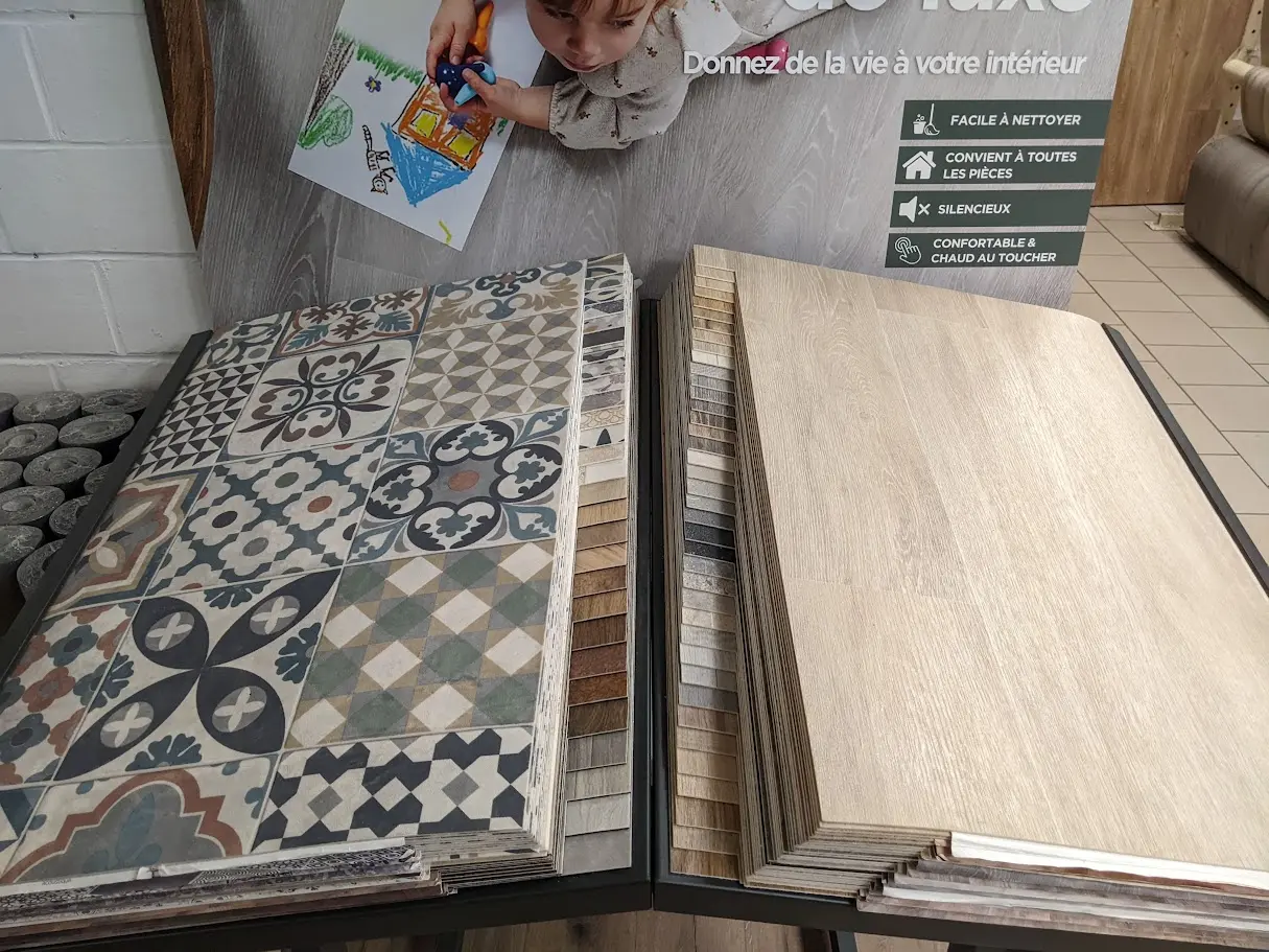 Sols vinyle imitant le carrelage ou le bois