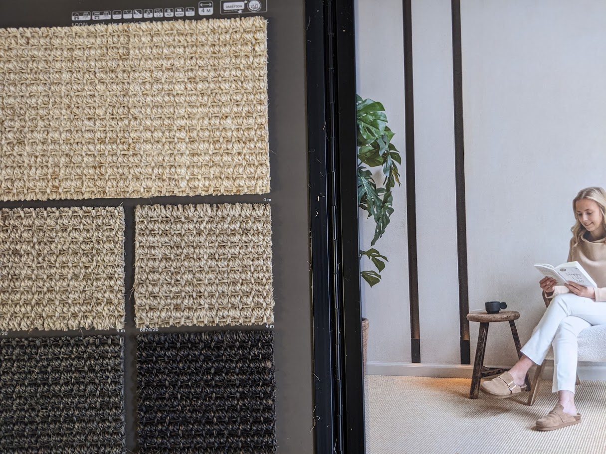 Tapis en laine et sisal