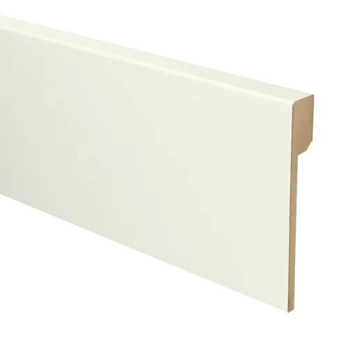 16021 MDF plinthe rénov 2M40. Moderne 120x18 prépeint RAL9010